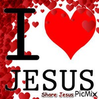 I love Jesus - Бесплатни анимирани ГИФ