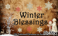 Winter Blessings κινούμενο GIF