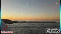coucher de soleil - GIF animé gratuit