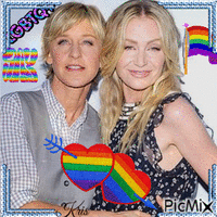 Couple LGBT célèbre - Бесплатни анимирани ГИФ