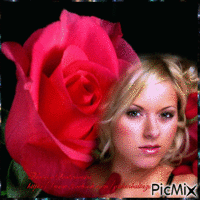 Rosa geanimeerde GIF