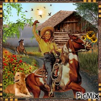 Femme et son cheval - Contest
