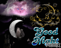 gute nacht animált GIF