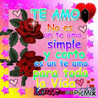 Te Amo Mucho Amor - Бесплатный анимированный гифка