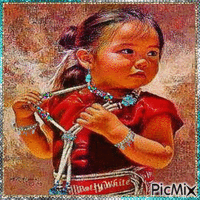 Tibetan child - Bezmaksas animēts GIF