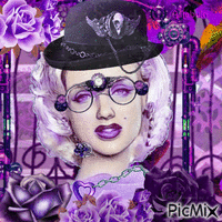 Steampunk with roses animēts GIF