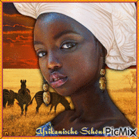 Afrikanische Schönheit - GIF animé gratuit