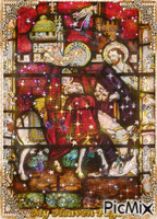 Mary, Jesus, on Donkey - Δωρεάν κινούμενο GIF