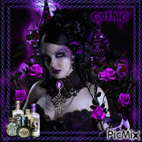 Purple Gothic - GIF animate gratis