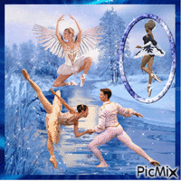 Ballet Winterland - Бесплатный анимированный гифка