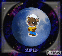 Astronaut Dr Zoolittle - Zdarma animovaný GIF