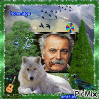 hommage à Georges Brassens Animated GIF