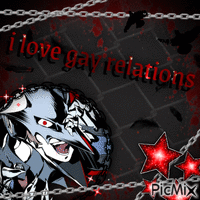 Akechi Goro Loves Gay Relations geanimeerde GIF