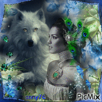 La femme et le loup