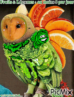 Fruits & Légumes : au moins 5 par jour animasyonlu GIF
