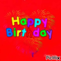 happy birthday анимированный гифка