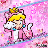 princess peach animovaný GIF