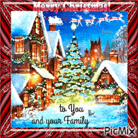 Merry Christmas to You and your Family. animowany gif
