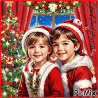 Merry Christmas to the Family 3 - GIF animé gratuit