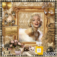 Marilyn et les parfums - GIF animé gratuit