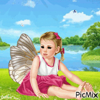 baby angel animerad GIF
