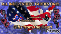 PATRIOTIC BUTTERFLY - Free animated GIF