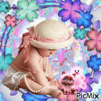 Baby in pink and blue>Contest - Free animated GIF