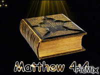 Matthew 4:4 - GIF animado grátis