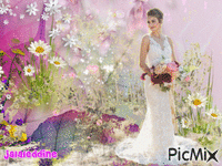 bride's bouquet animált GIF