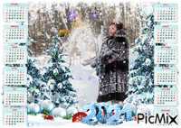Календарь с Новым годом - Безплатен анимиран GIF