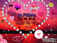 Je t'm pour la vie ! - Zdarma animovaný GIF