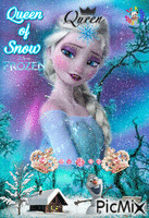 snow queen GIF animé