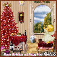 Merry Christmas and Happy New Year! - GIF animasi gratis