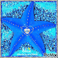 blue star - Gratis animeret GIF