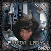 {The Pigeon Lady} geanimeerde GIF