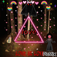 Love Triangle!! анимированный гифка