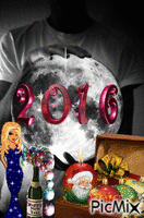 Feliz 2016 a todos os amigos. animerad GIF