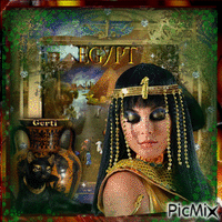 Ancient Egyptian  woman animált GIF