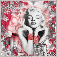 Marilyn Monroe - Noël アニメーションGIF
