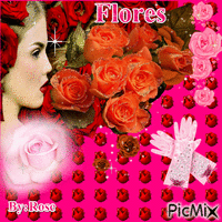 Flores κινούμενο GIF
