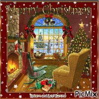 Merry Christmas from Robert and Lori Barones Music Ministry - Gratis geanimeerde GIF