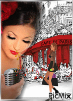 Streets of Paris animuotas GIF