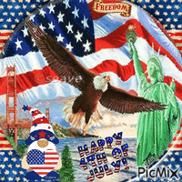Freedom. Happy 4th of July GIF animado