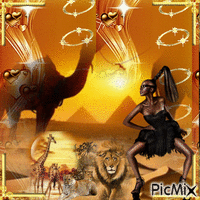 Princesse Africaine - GIF animado gratis