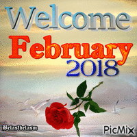 Bem-vindo Fevereiro анимиран GIF