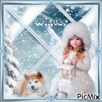Winter angel - GIF animé gratuit
