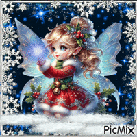 christmas fairy - GIF animado gratis
