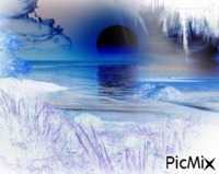 lac du monde de glace - GIF animé gratuit