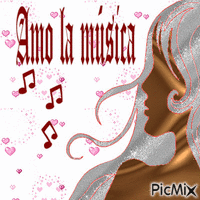 AMO LA MUSICA - Darmowy animowany GIF