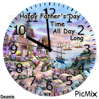 Happy Father's Day Time All Day Long - GIF animate gratis